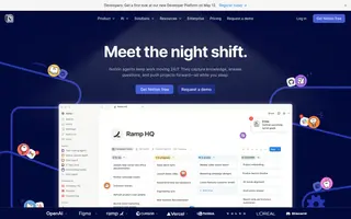 Notion homepage website preview