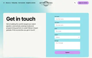 beVisioneers homepage website preview