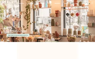 Blommm homepage website preview