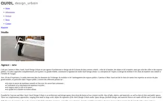 Aurel Design Urbain homepage website preview