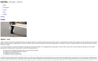 Aurel Design Urbain homepage website preview
