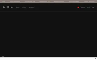 MISELA homepage website preview