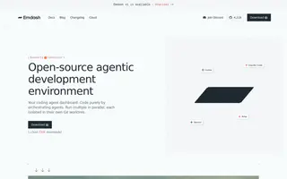 Emdash homepage website preview