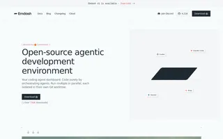 Emdash homepage website preview