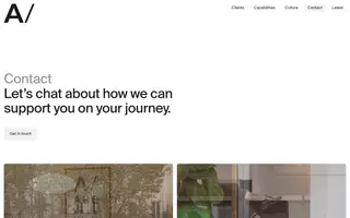 Area 17 homepage website preview