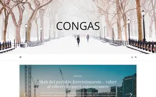 Congas homepage website preview