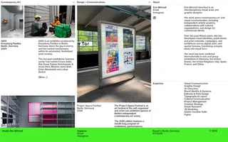 Erin Mitchell homepage website preview
