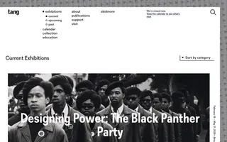 Tang Teaching Museum homepage website preview