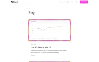 Biscuit homepage website preview