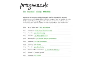 praegnanz.de homepage website preview