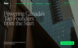 N49P homepage website preview