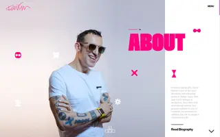 Karim Rashid homepage website preview