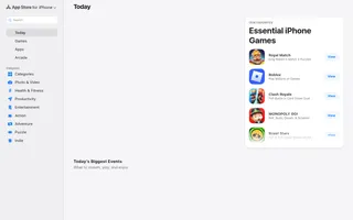 App Store homepage website preview