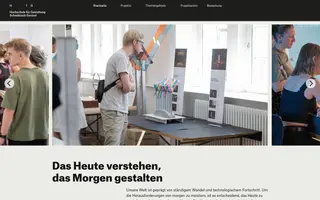 HfG Schwäbisch Gmünd homepage website preview