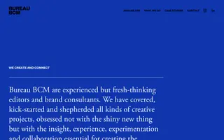 Bureau BCM homepage website preview