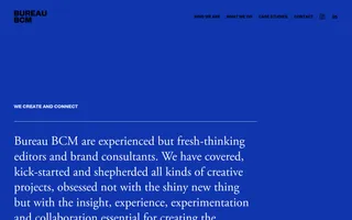 Bureau BCM homepage website preview