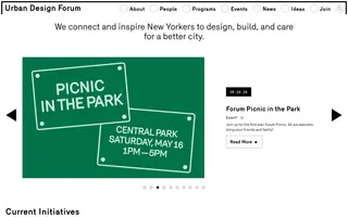 Urban Design Forum homepage website preview