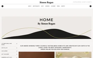 Simon Rogan homepage website preview
