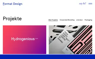 Format Design homepage website preview