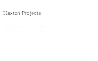 Claxton Projects homepage website preview