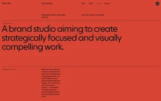 Studio Oker homepage website preview