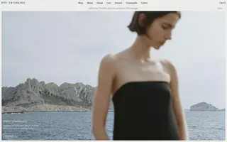 Kye Intimates homepage website preview