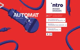 Intro Musique homepage website preview