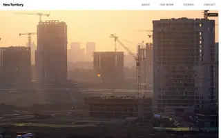 NewTerritory homepage website preview