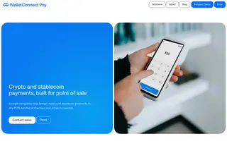 WalletConnect Pay homepage website preview
