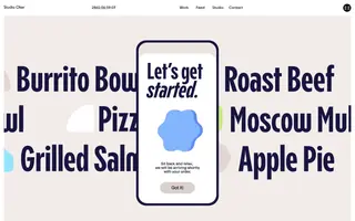 Studio Oker homepage website preview