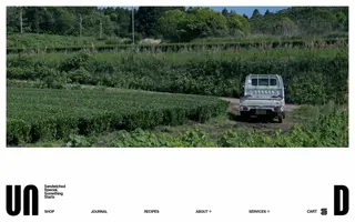 UnD homepage website preview