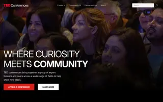 TED Conferences homepage website preview