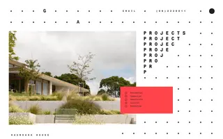 Glamuzina Architects homepage website preview