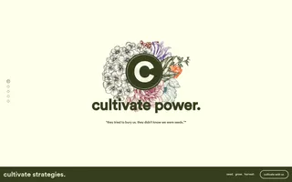 Cultivate Strategies homepage website preview