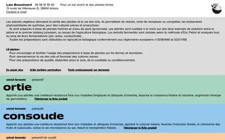 LB Plantes homepage website preview