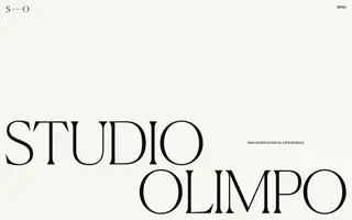 Studio Olimpo homepage website preview