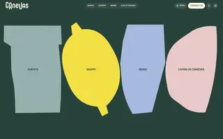 Canevas homepage website preview
