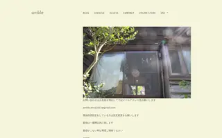 Amble homepage website preview