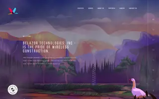 Belazor Technologies homepage website preview