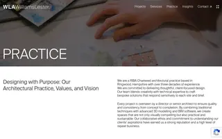 Williams Lester homepage website preview
