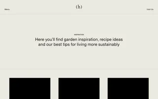 Homegrown homepage website preview