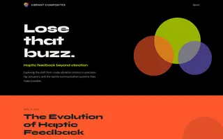 Vibrant homepage website preview