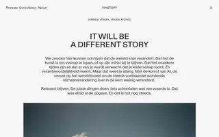 ViaStory homepage website preview