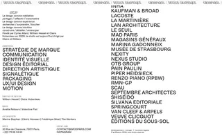 Gr20 Paris homepage website preview