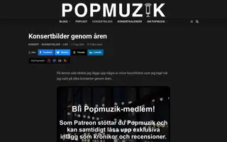 Popmuzik homepage website preview