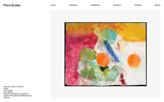 Flora Scales homepage website preview