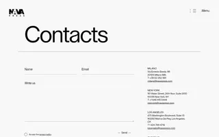 Nava Press homepage website preview