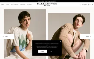 Ballantyne homepage website preview