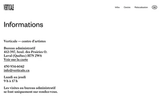 Verticale homepage website preview