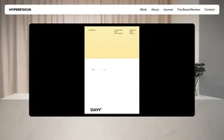 Hyperfocus homepage website preview